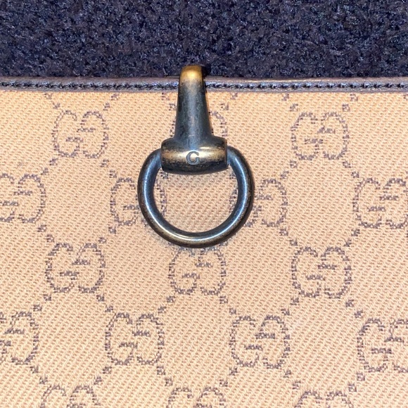 Gucci, unique canvas, leather long monogram wallet - Picture 2 of 6